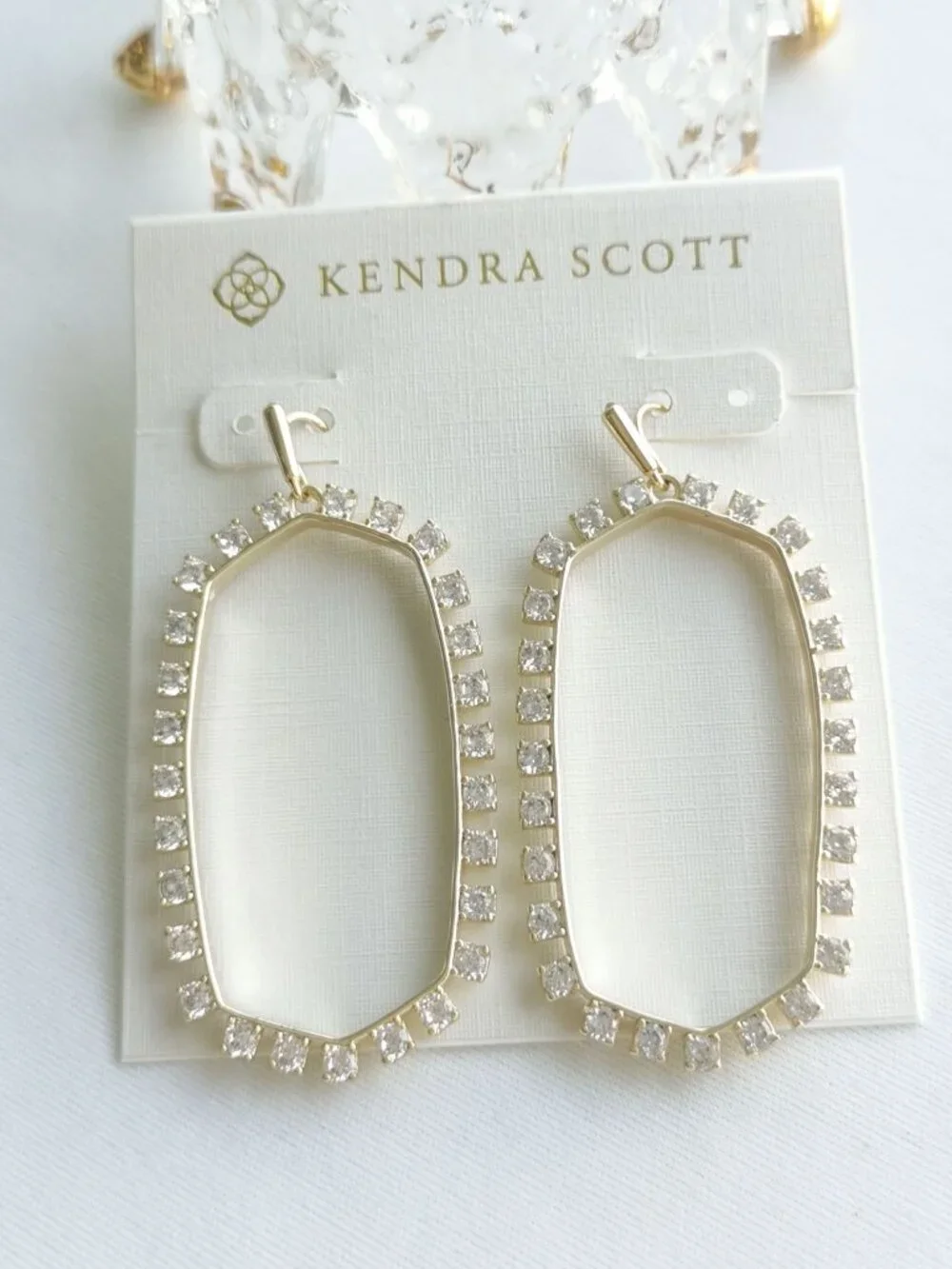 Kendra Scott Danielle Crystal Gold Earrings